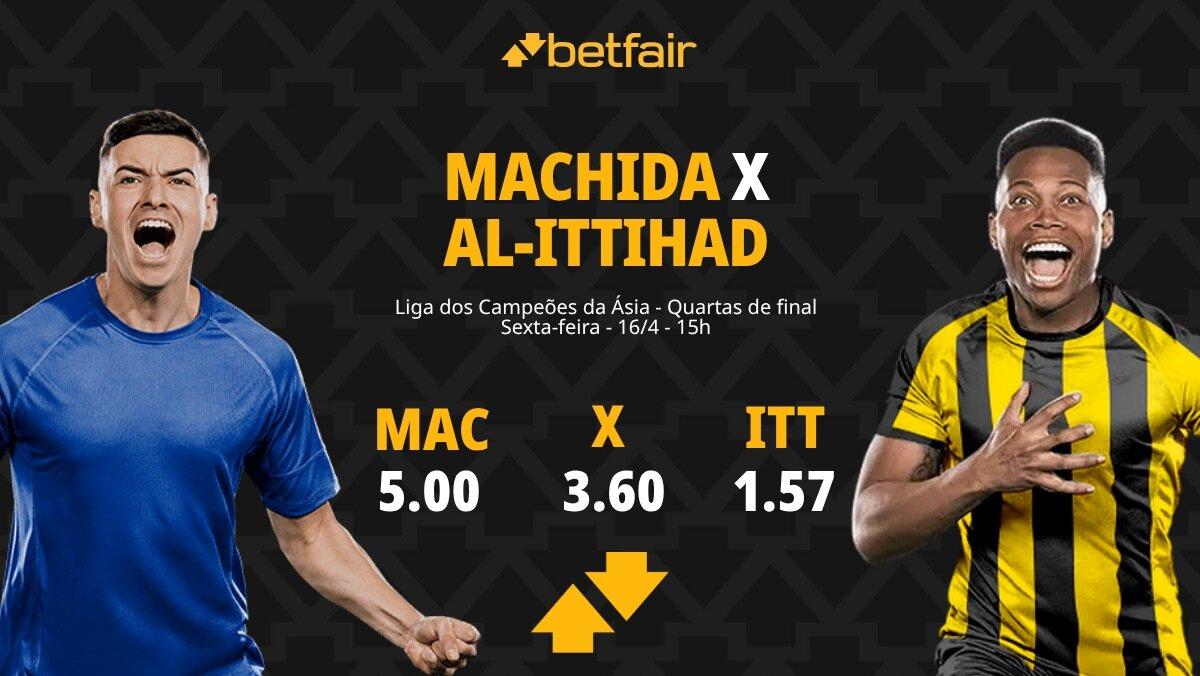 Machida Zelvia x Al-Ittihad - Liga dos Campeões da Ásia: Dicas, Palpites, Odds, Escalações, Horário, Onde Assistir
