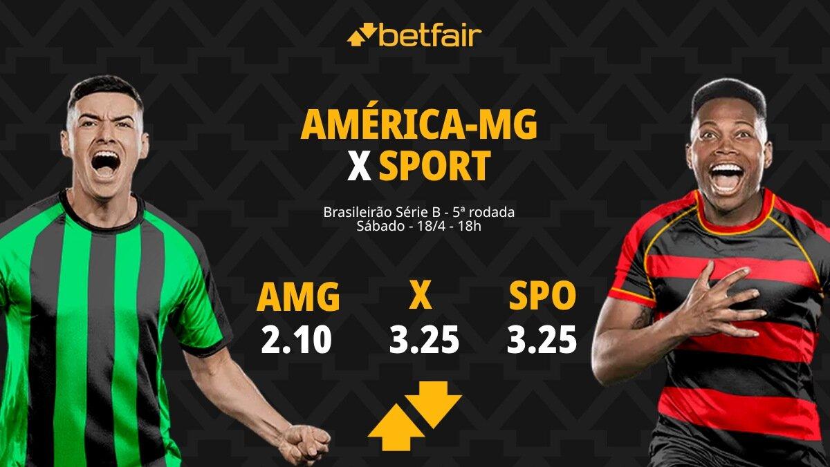 América-MG x Sport - Série B 2026: Dicas, Palpites, Odds, Escalações, Horário, Onde Assistir