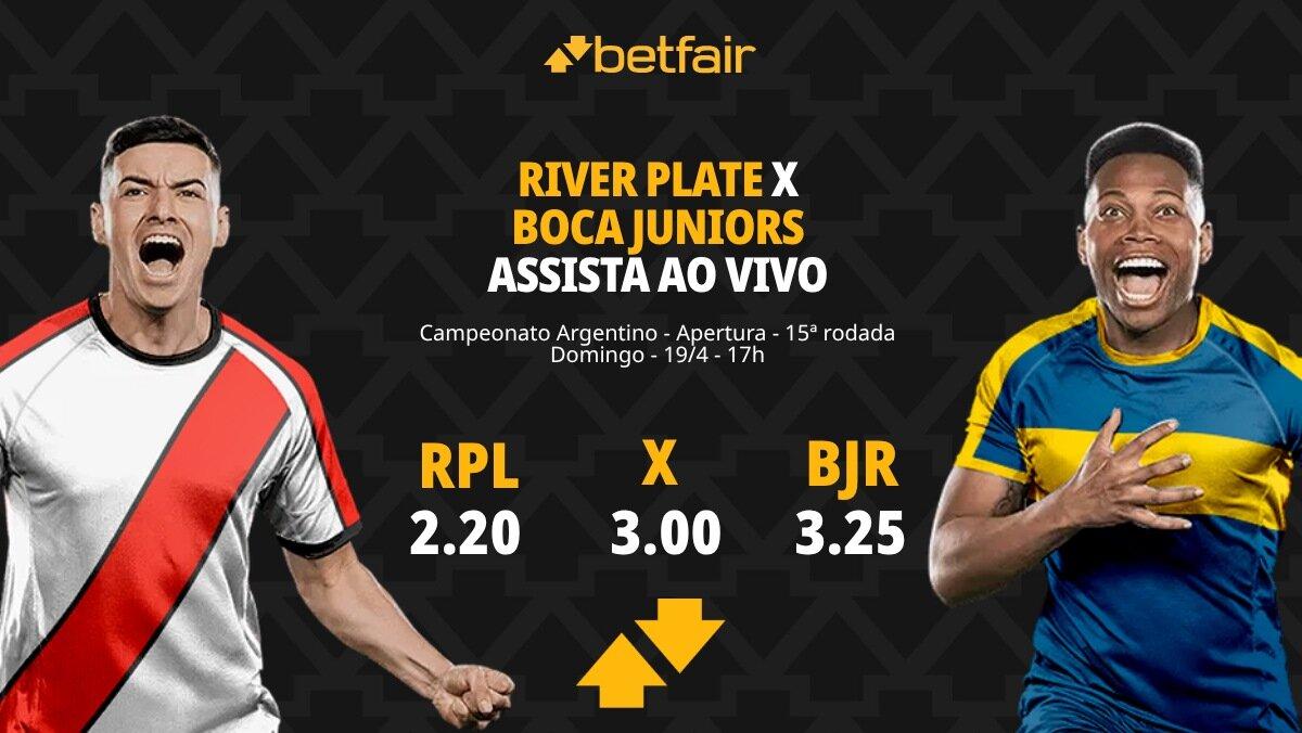 River Plate x Boca Juniors - Campeonato Argentino: Dicas, Palpites, Odds, Escalações, Horário, Onde Assistir