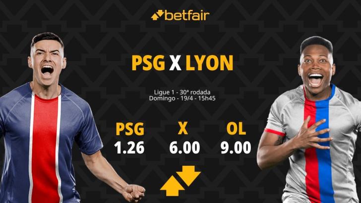 PSG x Lyon - Ligue 1: Dicas, Palpites, Odds, Escalações, Horário, Onde Assistir