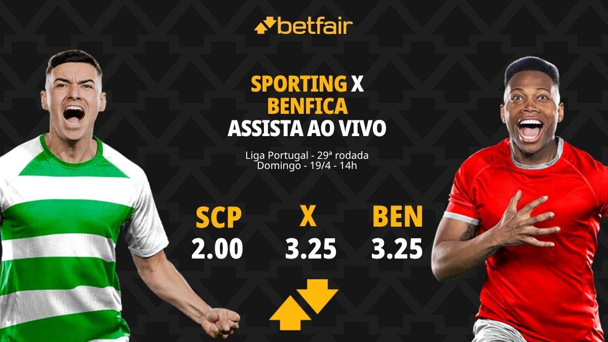 Sporting x Benfica - Liga Portugal: Dicas, Palpites, Odds, Escalações, Horário, Onde Assistir
