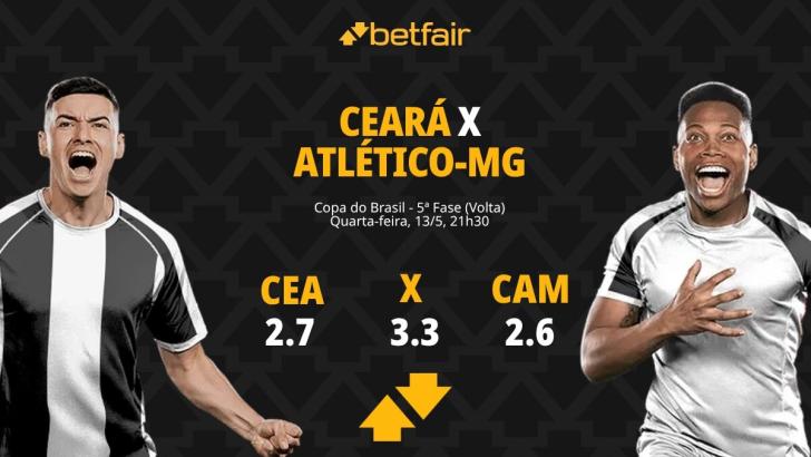 Ceará x Atlético-MG - Copa do Brasil 2026: Dicas, Palpites, Odds, Escalações, Horário, Onde Assistir