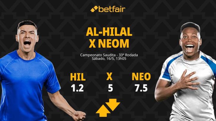 Al-Hilal x Neom - Campeonato Saudita: Dicas, Palpites, Odds, Escalações, Horário, Onde Assistir