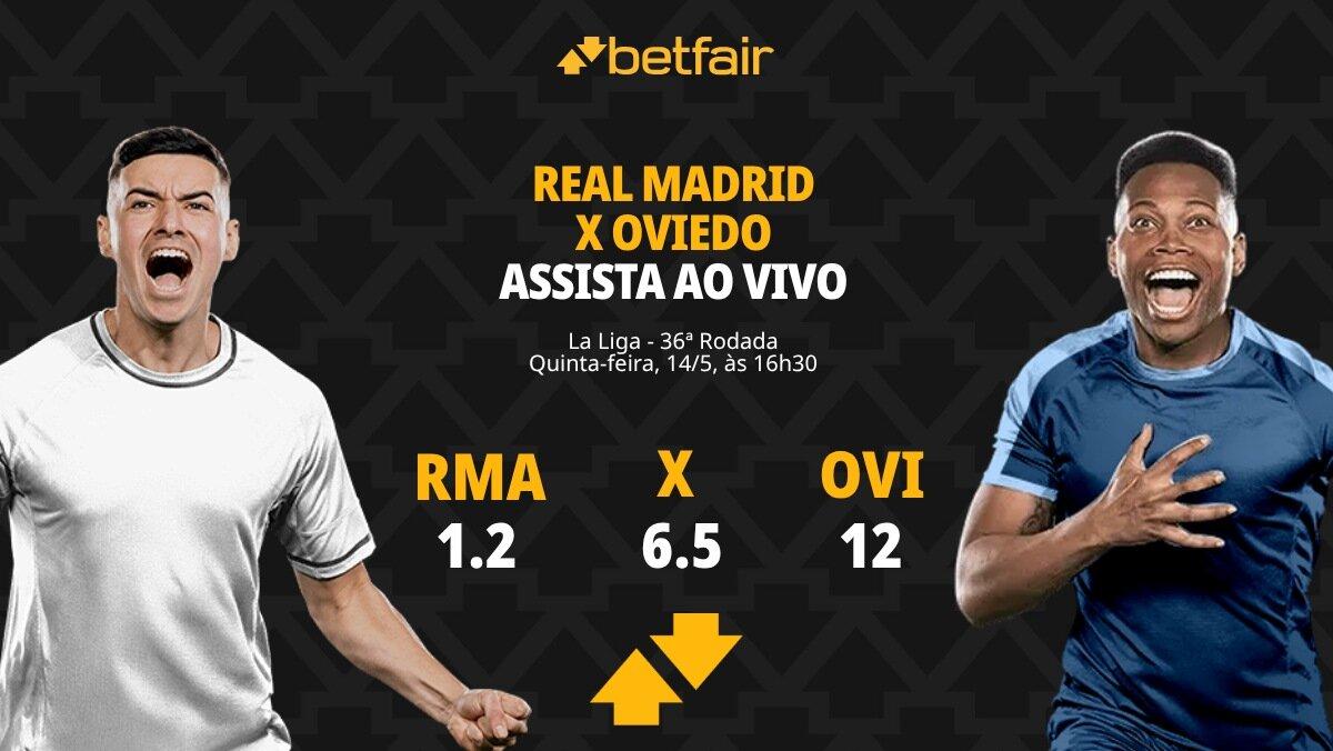 Real Madrid x Oviedo - La Liga: Dicas, Palpites, Odds, Escalações, Horário, Onde Assistir