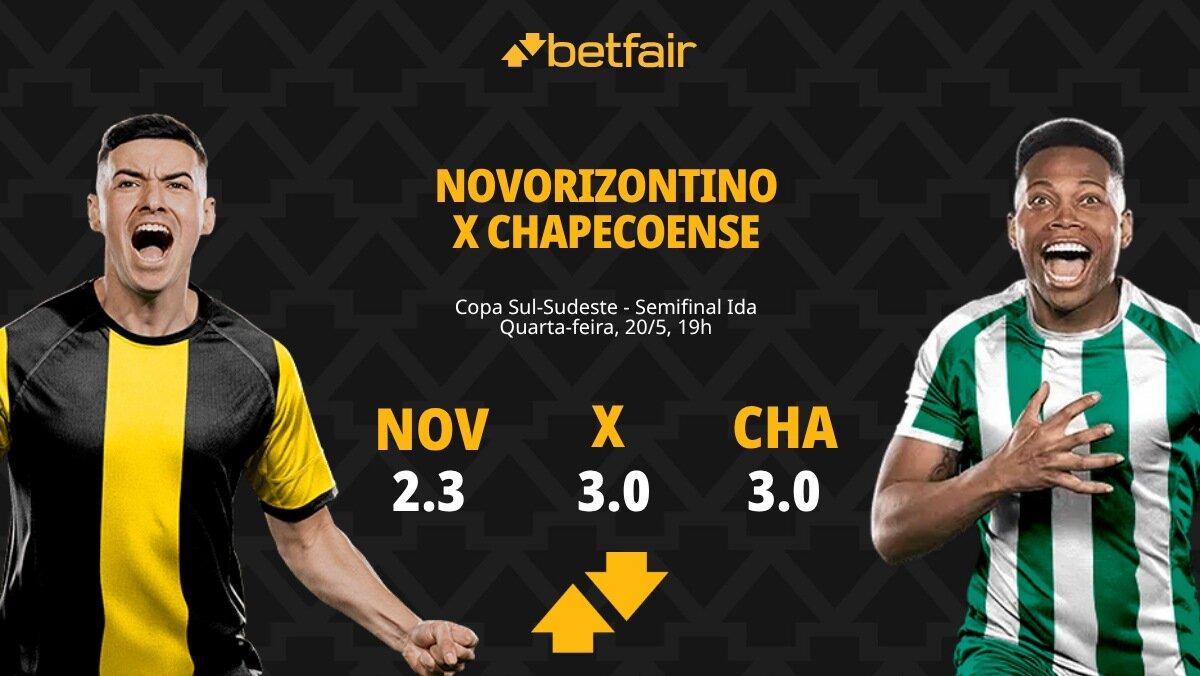 Novorizontino x Chapecoense - Copa Sul-Sudeste: Dicas, Palpites, Odds, Escalações, Horário, Onde Assistir