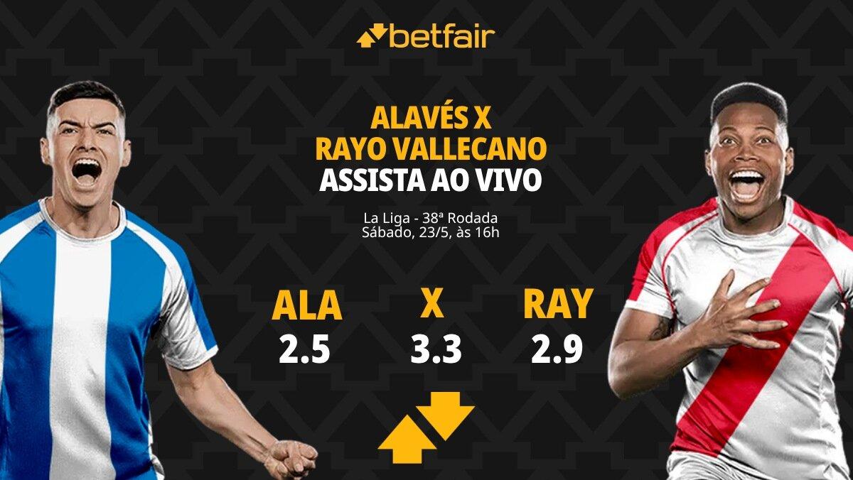 Alavés x Rayo Vallecano - La Liga: Dicas, Palpites, Odds, Escalações, Horário, Onde Assistir