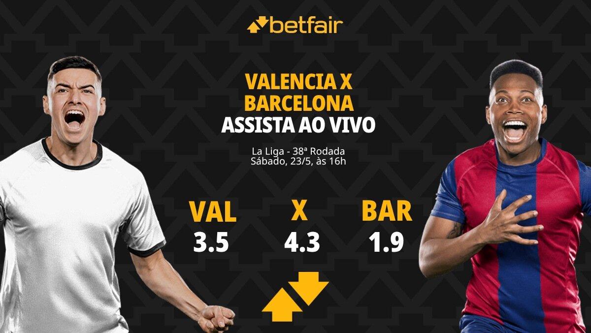 Valencia x Barcelona - La Liga: Dicas, Palpites, Odds, Escalações, Horário, Onde Assistir