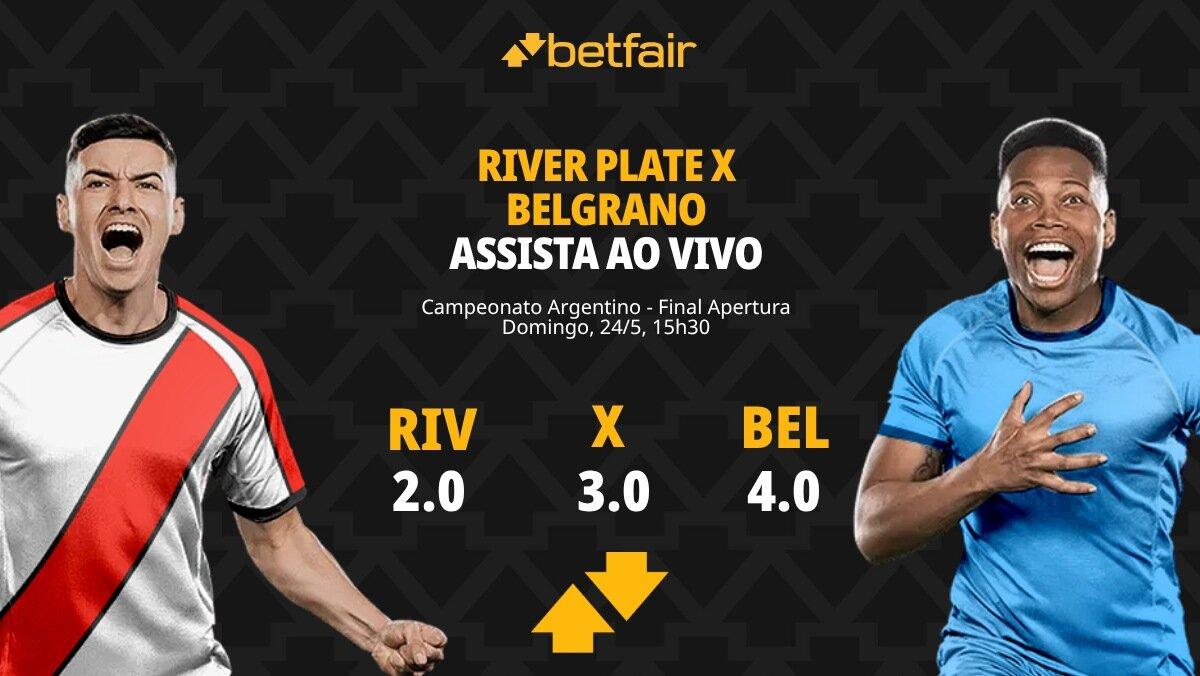River Plate x Belgrano - Campeonato Argentino: Dicas, Palpites, Odds, Escalações, Horário, Onde Assistir