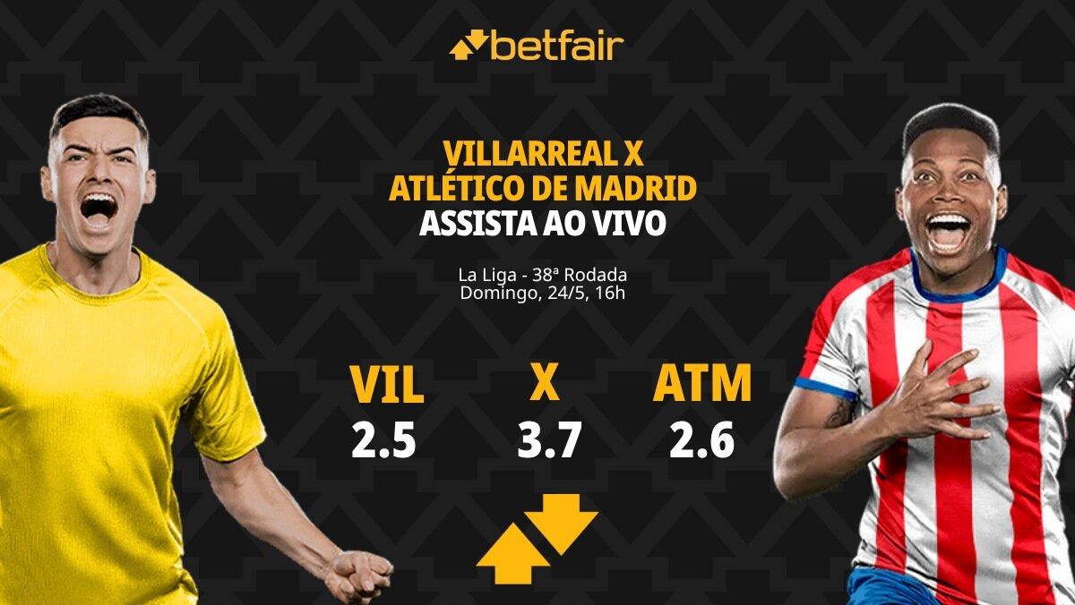 Villarreal x Atlético de Madrid - La Liga: Dicas, Palpites, Odds, Escalações, Horário, Onde Assistir