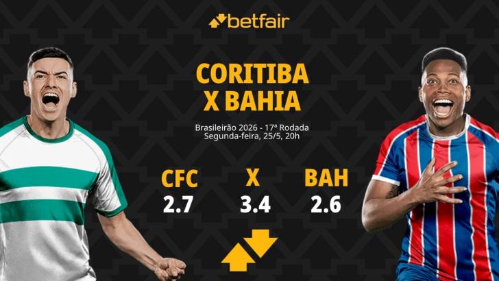 Coritiba x Bahia - Brasileirão 2026: Dicas, Palpites, Odds, Escalações, Horário, Onde Assistir