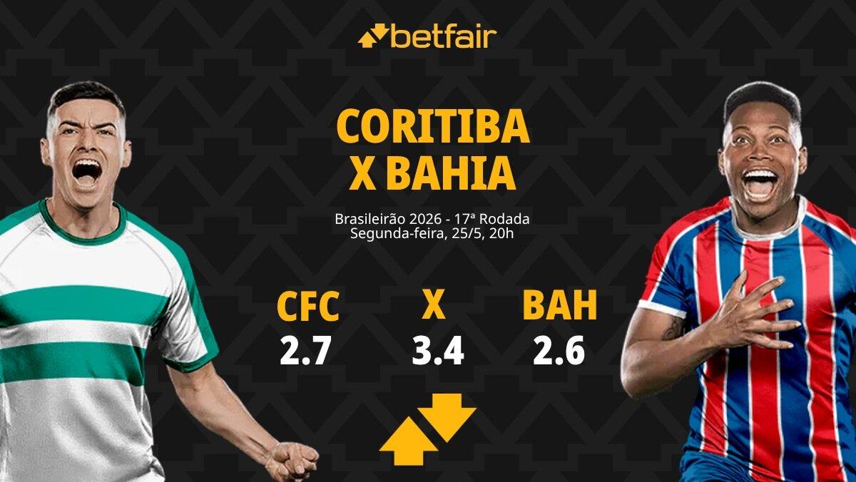 Coritiba x Bahia - Brasileirão 2026: Dicas, Palpites, Odds, Escalações, Horário, Onde Assistir