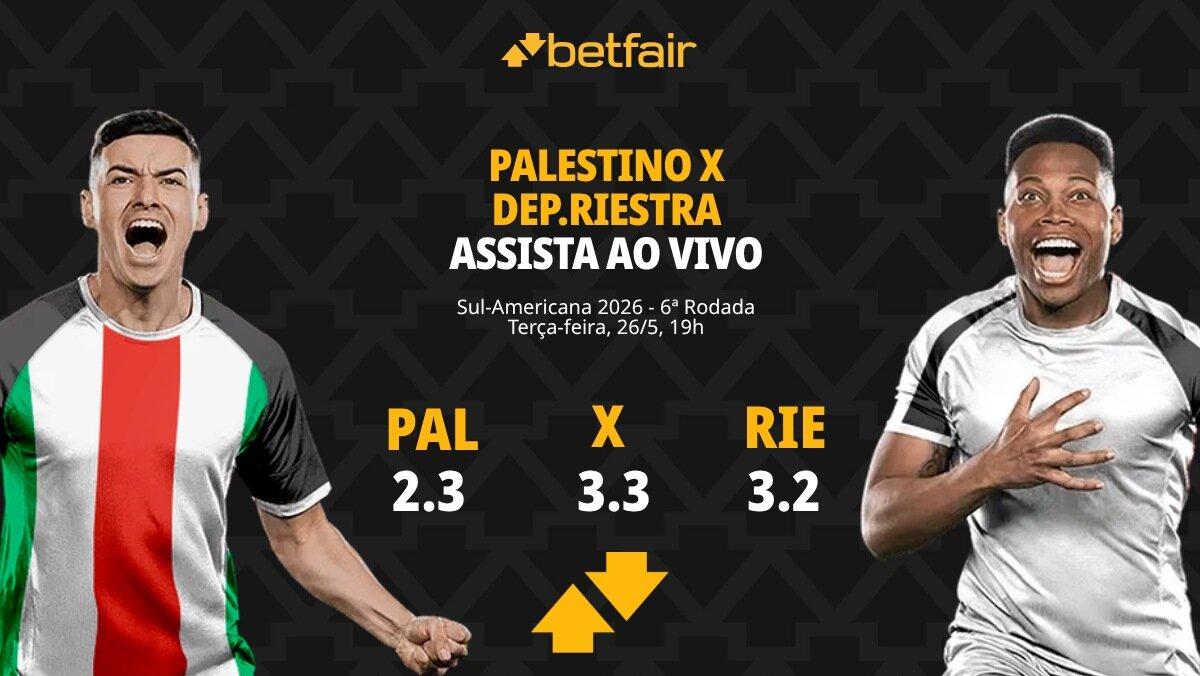 Palestino x Deportivo Riestra - Sul-Americana 2026: Dicas, Palpites, Odds, Escalações, Horário, Onde Assistir