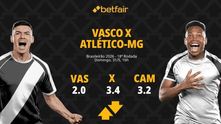 Vasco x Atlético-MG - Brasileirão 2026: Dicas, Palpites, Odds, Escalações, Horário, Onde Assistir