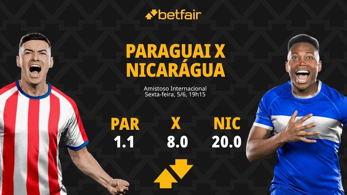 Paraguai x Nicarágua - Amistoso Internacional: Dicas, Palpites, Odds, Escalações, Horário, Onde Assistir