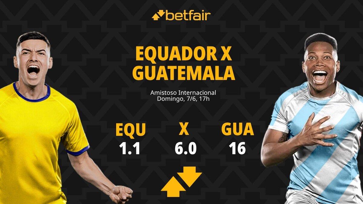 Equador x Guatemala - Amistoso Internacional: Dicas, Palpites, Odds, Escalações, Horário, Onde Assistir