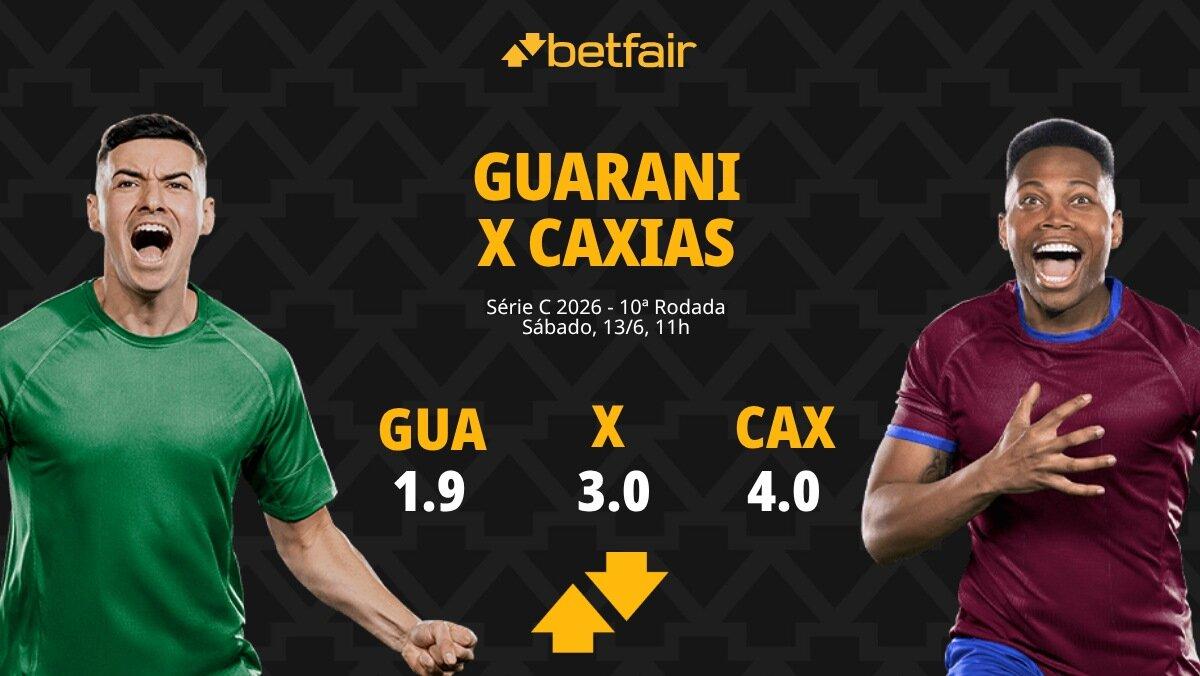 Guarani x Caxias - Série C 2026: Dicas, Palpites, Odds, Escalações, Horário, Onde Assistir