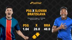 PSG x Slovan Bratislava - Champions League: Notícias, Odds, Estatísticas, Escalações, Horário, Onde Assistir