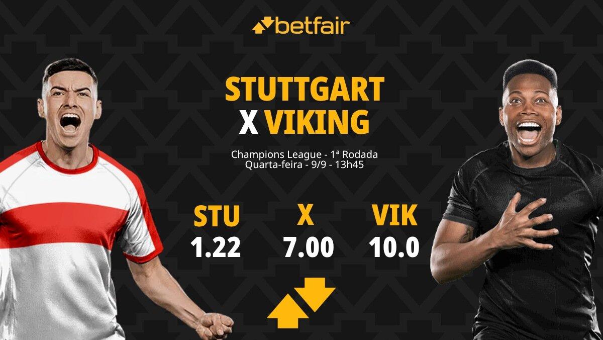Stuttgart x Viking - Champions League: Notícias, Odds, Estatísticas, Escalações, Horário, Onde Assistir