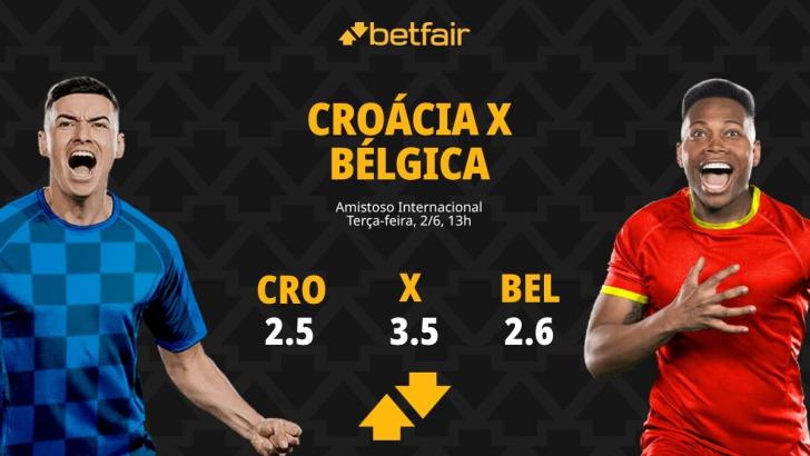 Croácia x Bélgica - Amistoso Internacional: Dicas, Palpites, Odds, Escalações, Horário, Onde Assistir