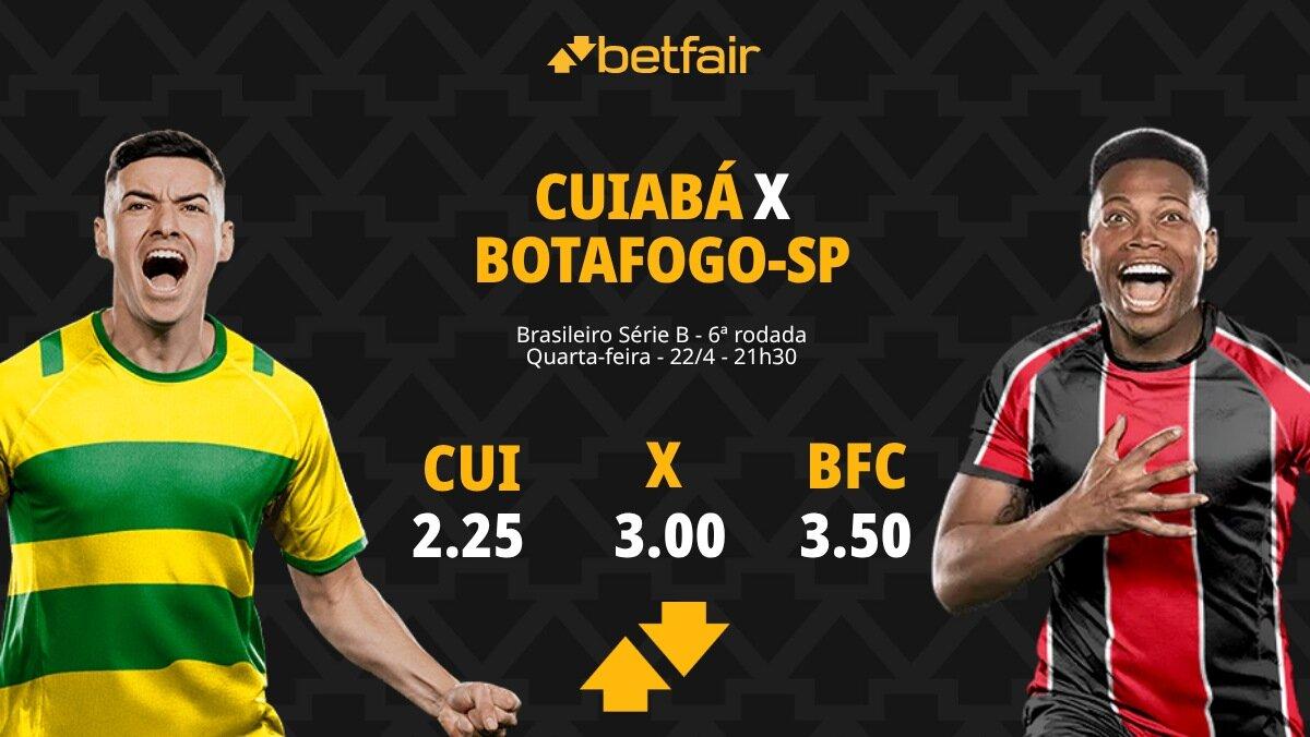 Cuiabá x Botafogo-SP - Série B 2026: Dicas, Palpites, Odds, Escalações, Horário, Onde Assistir