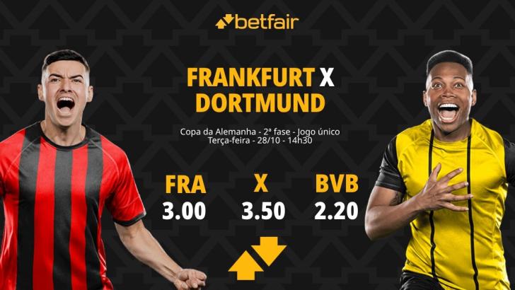 Eintracht Frankfurt x Borussia Dortmund - Copa da Alemanha: palpites, odds, estatísticas, onde assistir ao vivo, escalações e horário