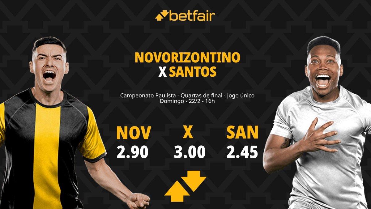 Novorizontino x Santos: Palpites, Odds e Onde Assistir - Paulistão 2026