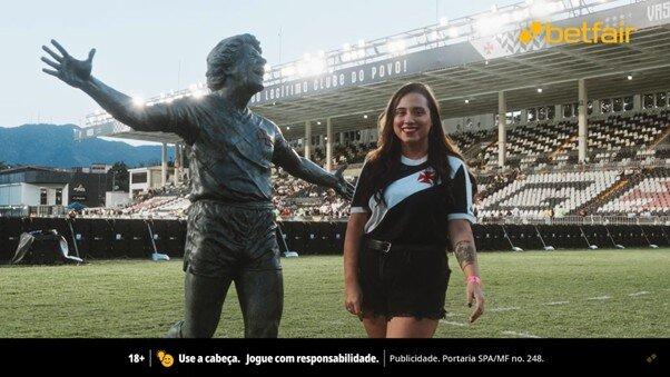 Bruna Teixeira é a nova "Betfera do Mês" e prova que amor de verdade pelo Vasco atravessa gerações