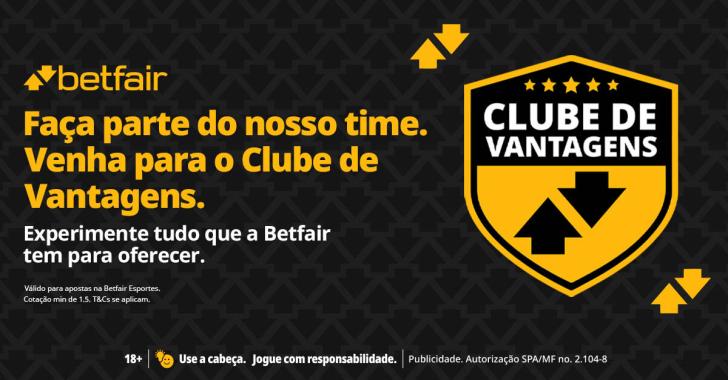 Clube de Vantagens Betfair: venha para o nosso time e ganhe prêmios toda semana!