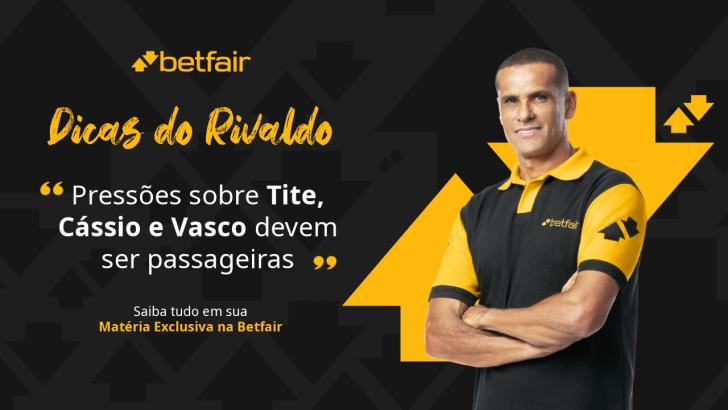Dicas do Rivaldo: pressões sobre Tite, Cássio e Vasco devem ser passageiras