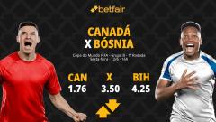 Canadá x Bósnia e Herzegovina - Copa do Mundo 2026: Dicas, Palpites, Odds, Escalações, Horário, Onde Assistir