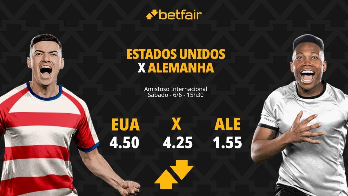 Estados Unidos x Alemanha - Amistoso Internacional: Dicas, Palpites, Odds, Escalações, Horário, Onde Assistir