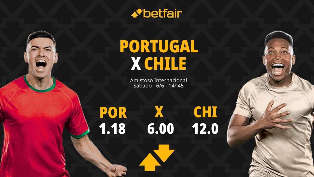 Portugal x Chile - Amistoso Internacional: Dicas, Palpites, Odds, Escalações, Horário, Onde Assistir