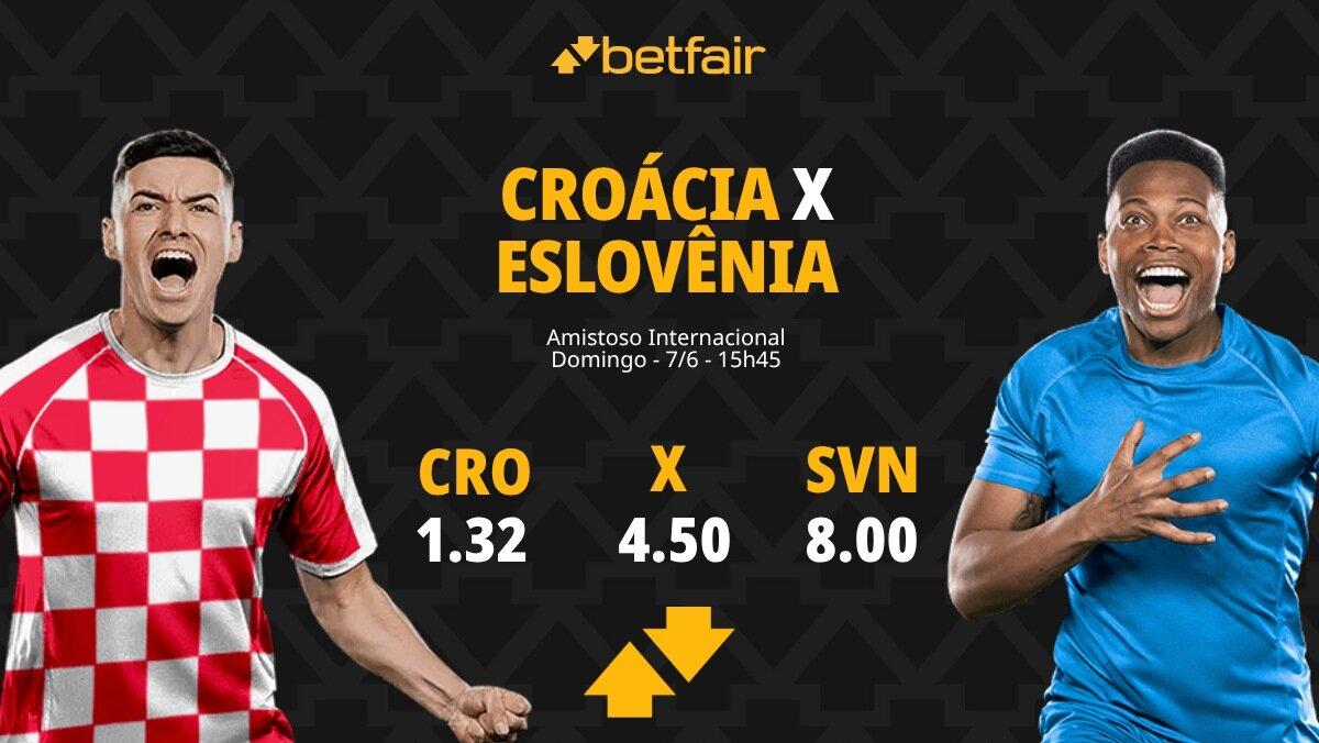 Croácia x Eslovênia - Amistoso Internacional: Dicas, Palpites, Odds, Escalações, Horário, Onde Assistir