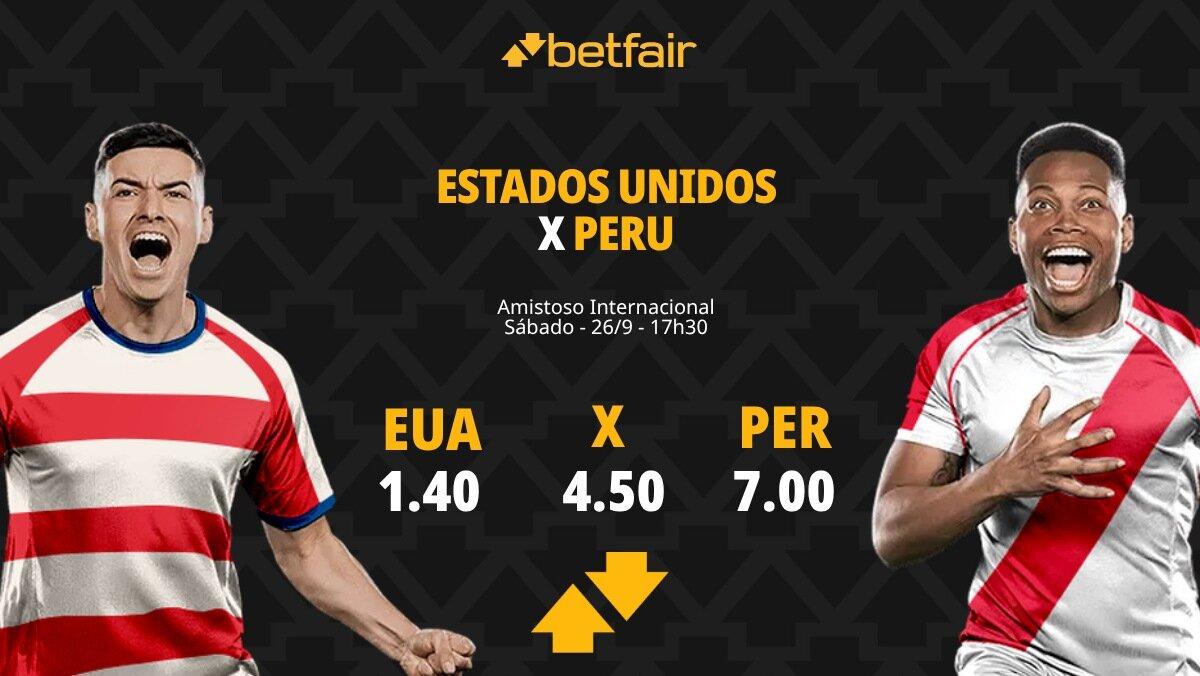 Estados Unidos x Peru - Amistoso Internacional: Notícias, Odds, Estatísticas, Escalações, Horário, Onde Assistir
