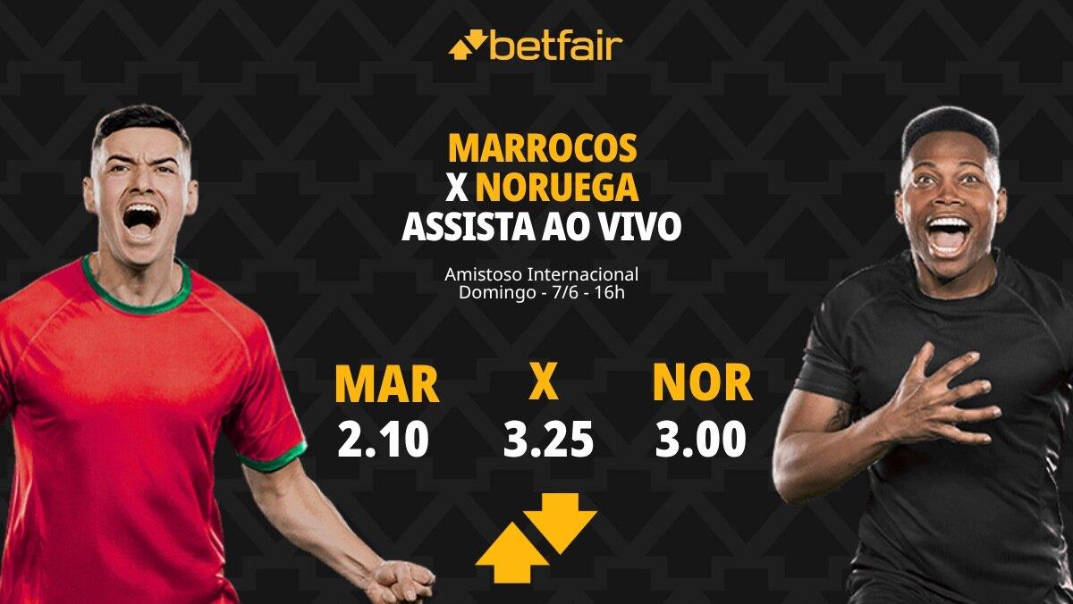 Marrocos x Noruega - Amistoso Internacional: Dicas, Palpites, Odds, Escalações, Horário, Onde Assistir
