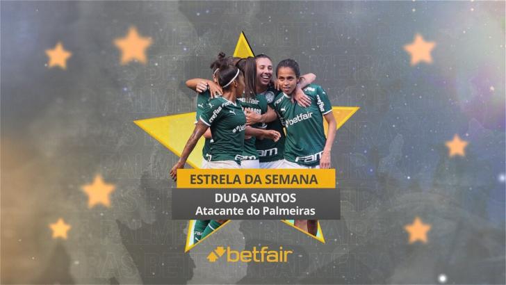 Estrela da Semana: Duda Santos bisa na vitória do Palmeiras Feminino
