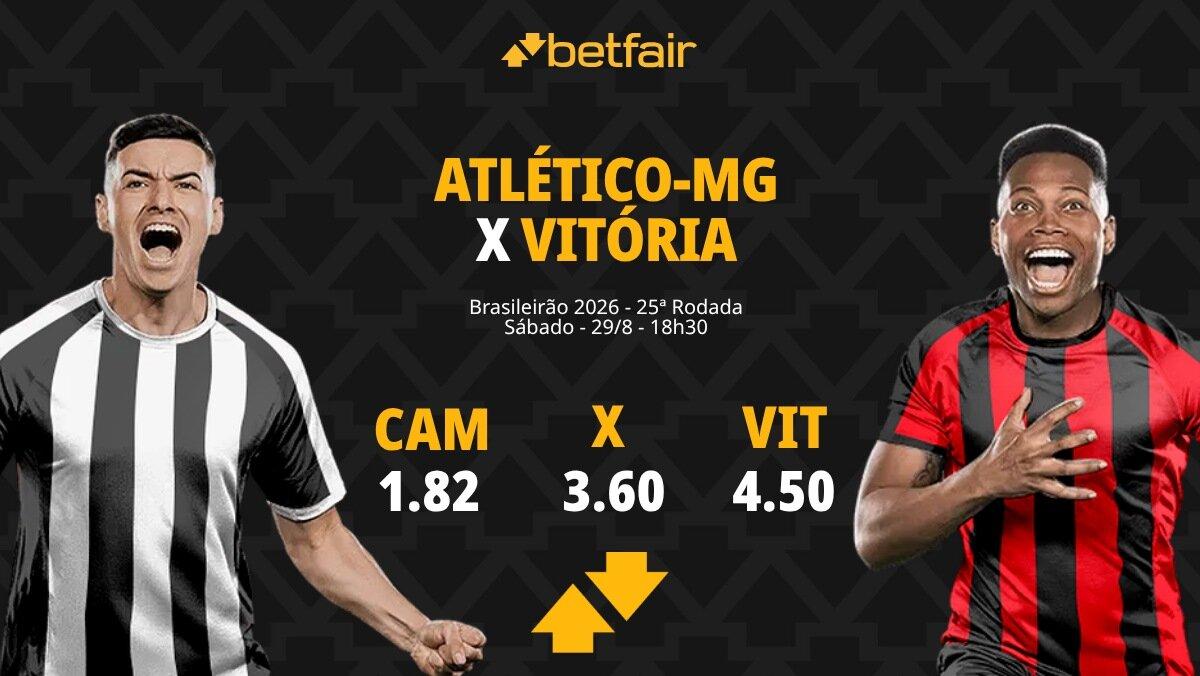 Atlético-MG x Vitória - Brasileirão 2026: Notícias, Odds, Estatísticas, Escalações, Horário, Onde Assistir