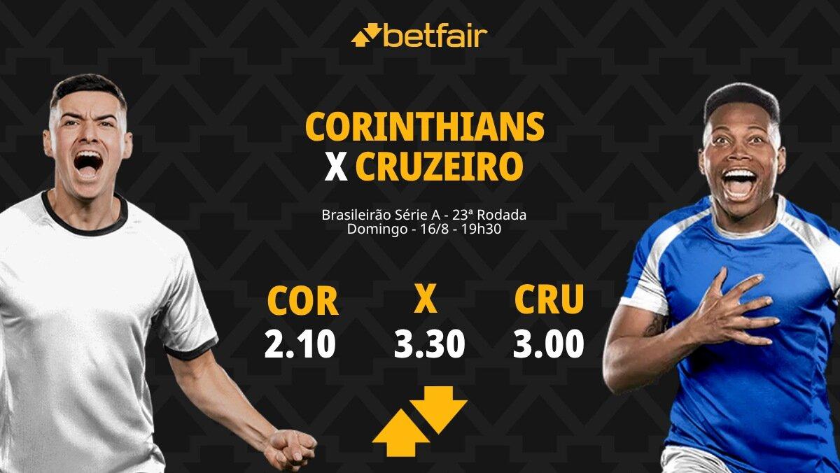 Corinthians x Cruzeiro - Brasileirão 2026: Notícias, Odds, Estatísticas, Escalações, Horário, Onde Assistir
