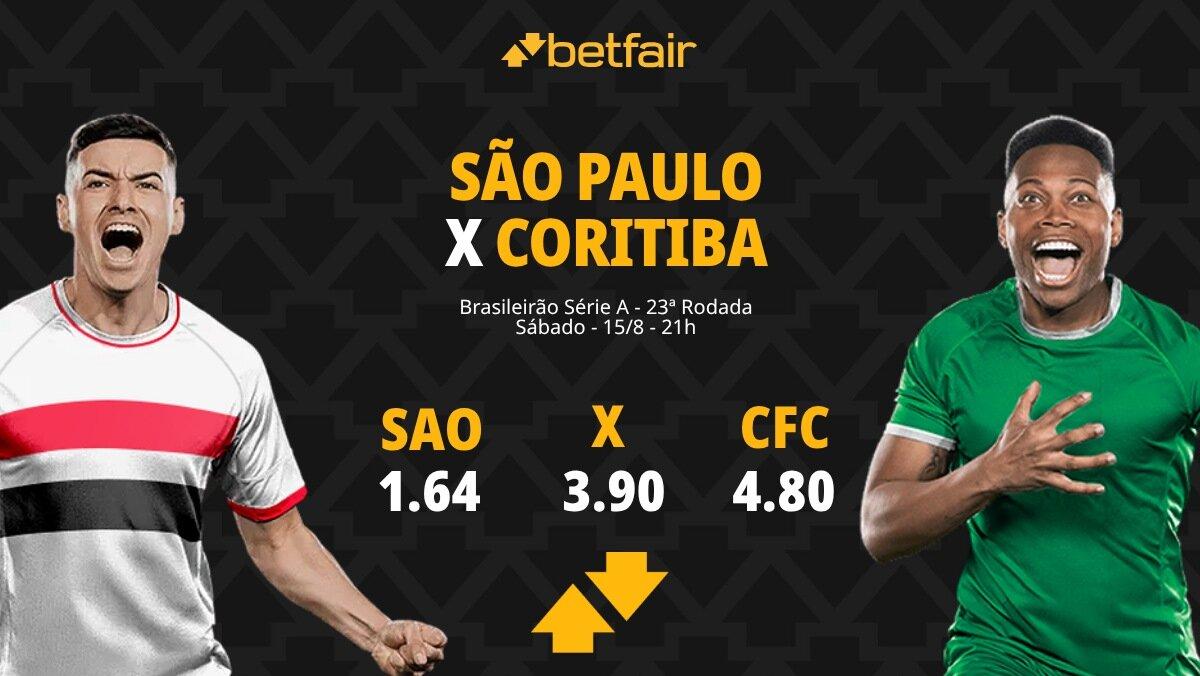 São Paulo x Coritiba - Brasileirão 2026: Notícias, Odds, Estatísticas, Escalações, Horário, Onde Assistir