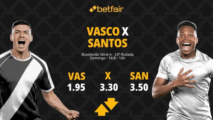Vasco x Santos - Brasileirão 2026: Notícias, Odds, Estatísticas, Escalações, Horário, Onde Assistir