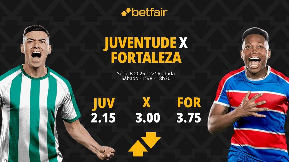 Juventude x Fortaleza - Série B 2026: Notícias, Odds, Estatísticas, Escalações, Horário, Onde Assistir