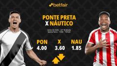 Ponte Preta x Náutico - Série B 2026: Notícias, Odds, Estatísticas, Escalações, Horário, Onde Assistir