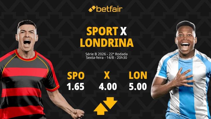 Sport x Londrina - Série B 2026: Notícias, Odds, Estatísticas, Escalações, Horário, Onde Assistir