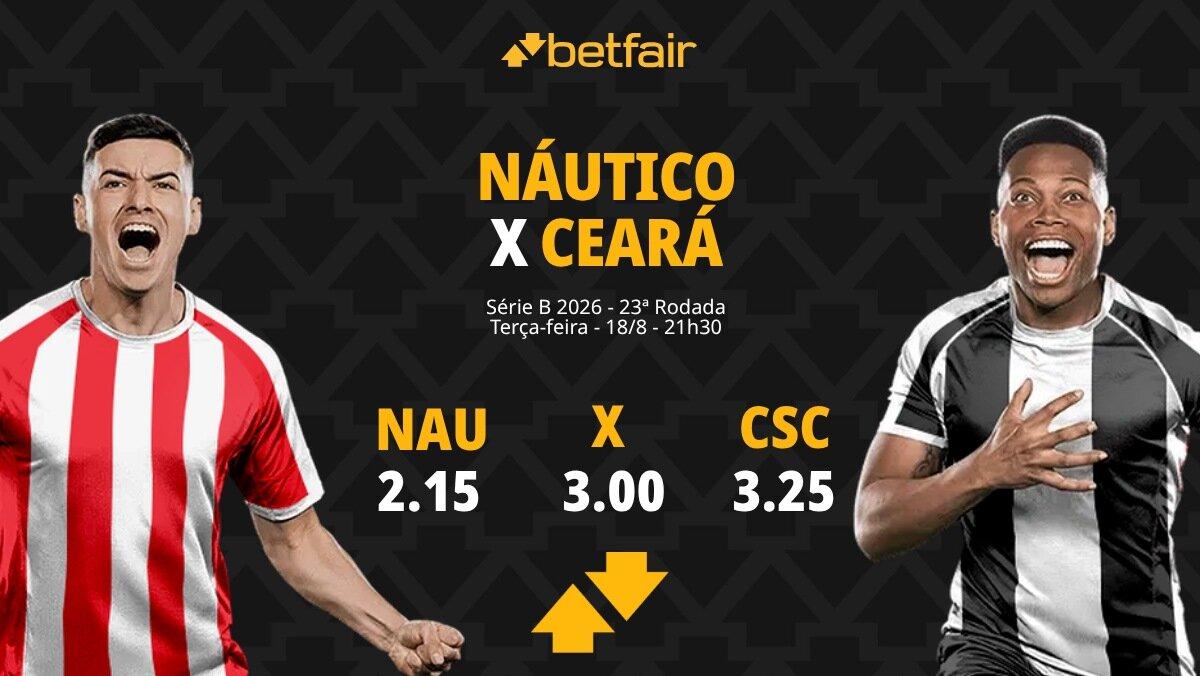 Náutico x Ceará - Série B 2026: Notícias, Odds, Estatísticas, Escalações, Horário, Onde Assistir