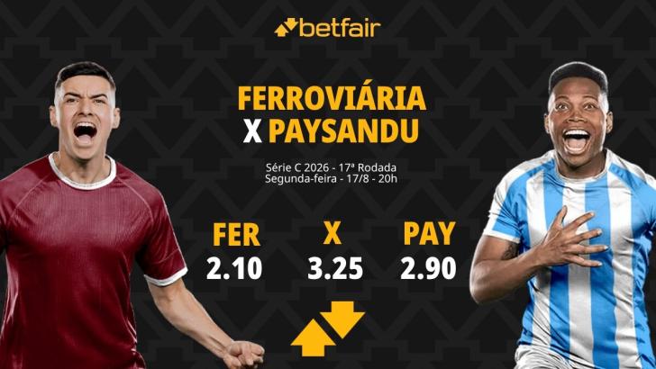 Ferroviária x Paysandu - Série C 2026: Notícias, Odds, Estatísticas, Escalações, Horário, Onde Assistir