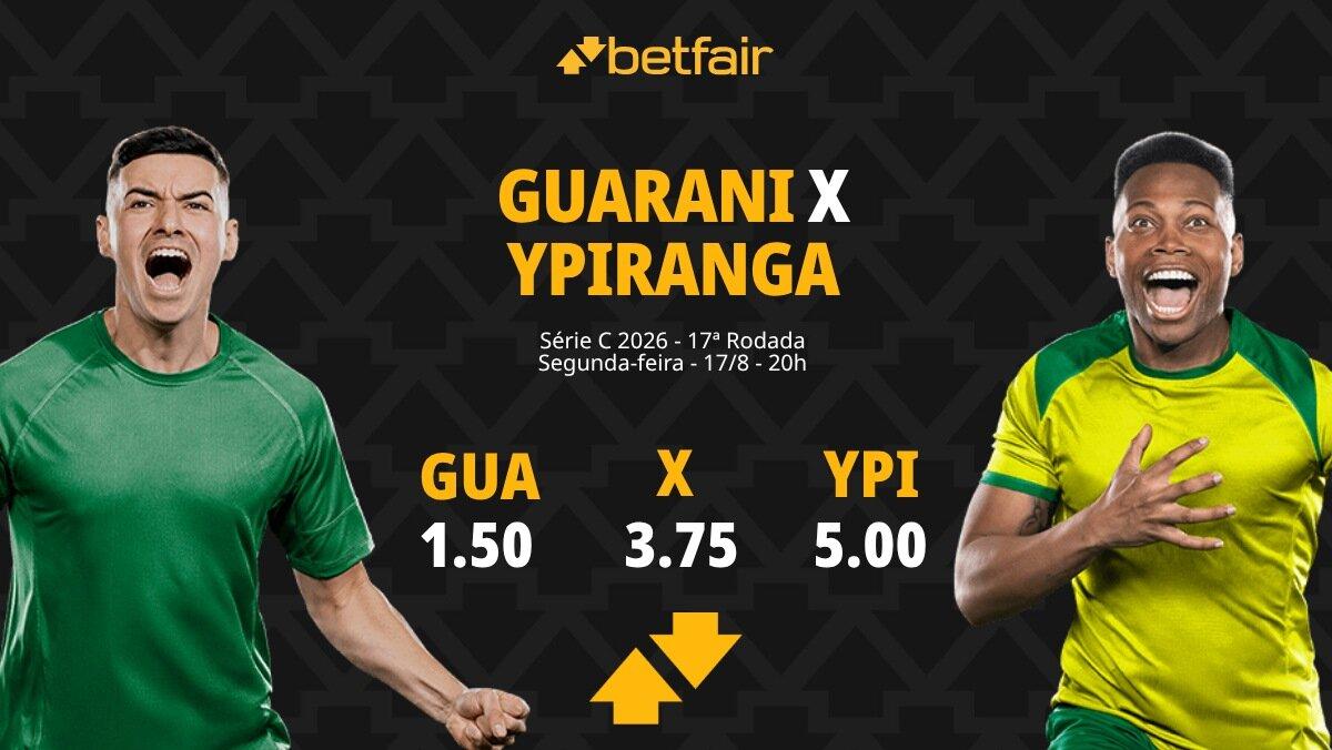 Guarani x Ypiranga - Série C 2026: Notícias, Odds, Estatísticas, Escalações, Horário, Onde Assistir