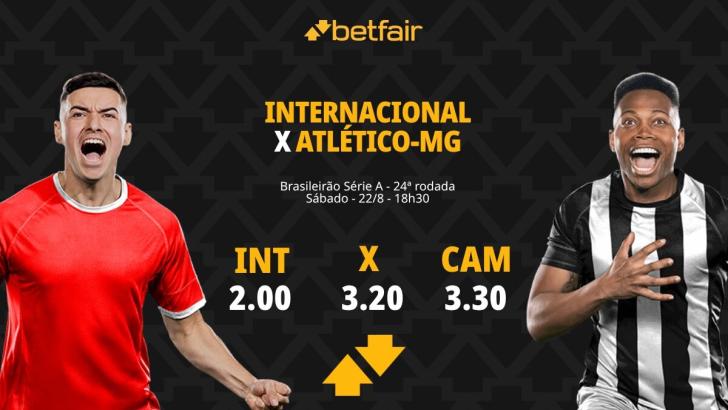 Internacional x Atlético-MG - Brasileirão 2026: Notícias, Odds, Estatísticas, Escalações, Horário, Onde Assistir
