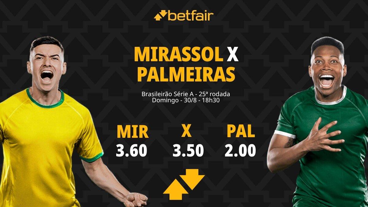 Mirassol x Palmeiras - Brasileirão 2026: Notícias, Odds, Estatísticas, Escalações, Horário, Onde Assistir