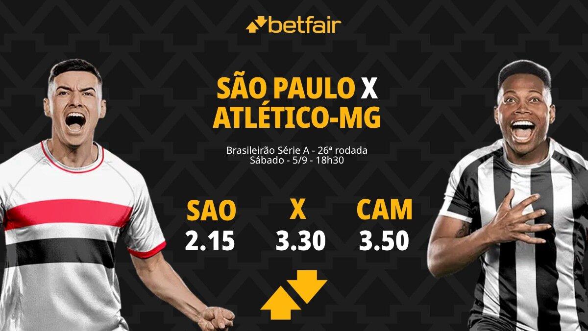 São Paulo x Atlético-MG - Brasileirão 2026: Notícias, Odds, Estatísticas, Escalações, Horário, Onde Assistir
