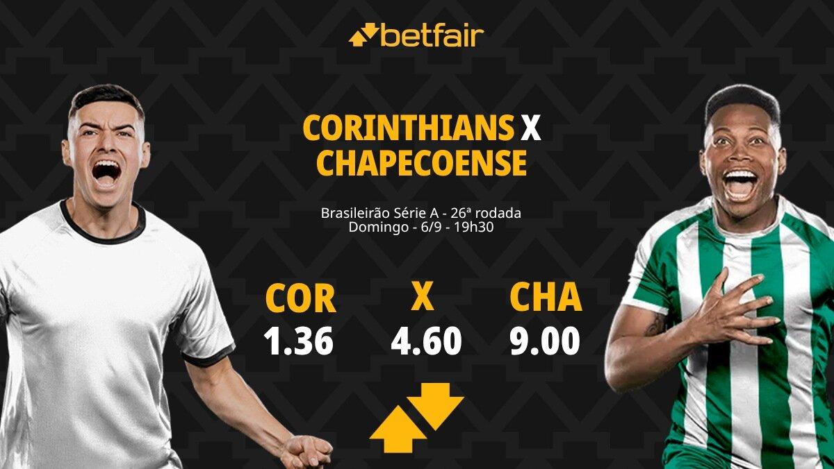 Corinthians x Chapecoense - Brasileirão 2026: Notícias, Odds, Estatísticas, Escalações, Horário, Onde Assistir